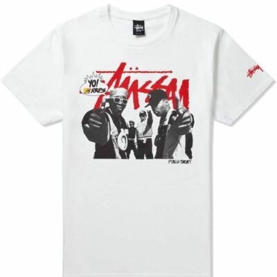Stussy x Public Enemy YO MTV RAPS series Size Medium Mens White | eBay