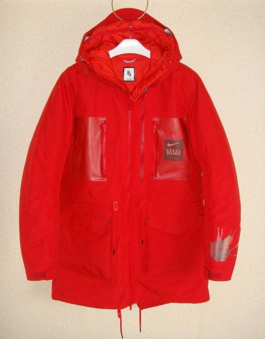 Nike x Undercover 3-in-1 Layered Fishtail Parka Jacket Red Size