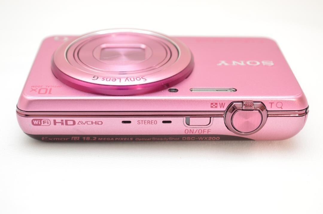SONY Cyber-shot DSC-WX200 Pink 18.2MP Digital Camera 10xzoom only