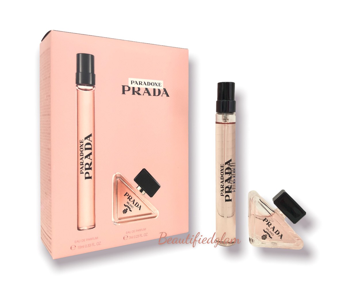 PRADA Paradoxe 2PC Mini Gift Set EDP Spray FOR WOMEN, .23oz
