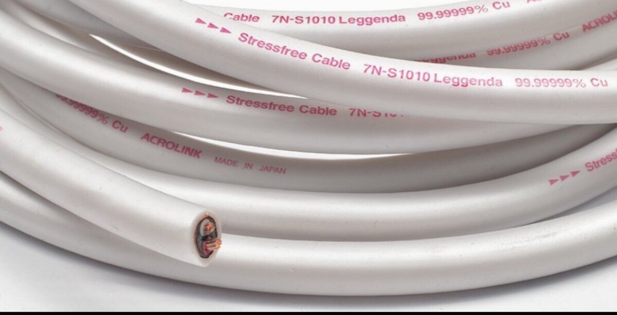 Acrolink 7N S1010 Leggenda Speaker Cable 1m HI-END Japan DUCC