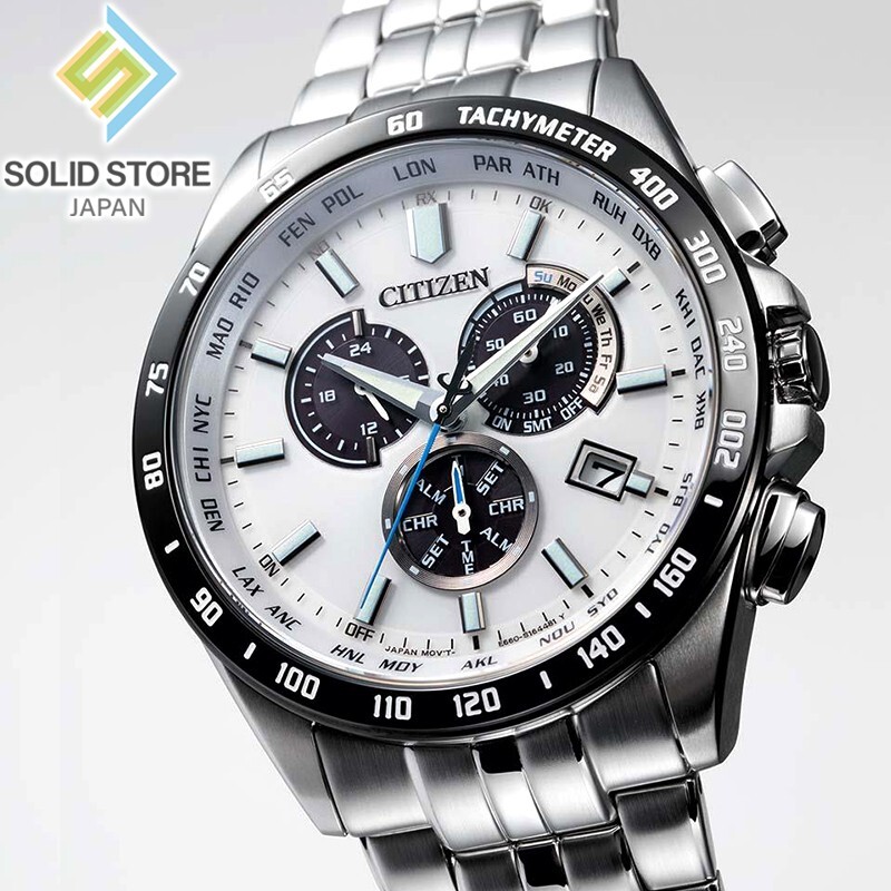 CITIZEN COLLECTION CB5874-90A Chronograph Eco-Drive Radio Solar