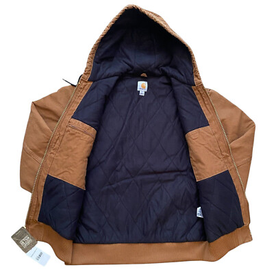 NWT DEADSTOCK Carhartt J130 211 Quilt-Lined Hooded Work Jacket