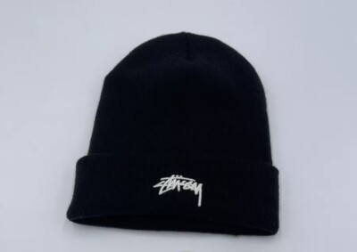 Nike x Stussy Cuffed Black Beanie 2020 Release One Size CV8961-011