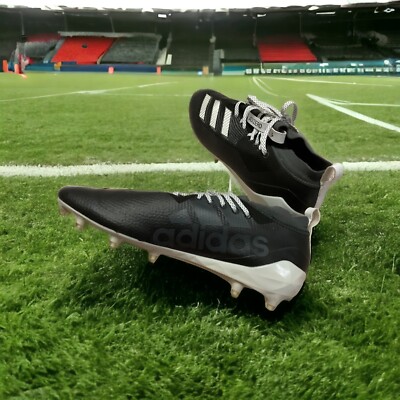 Adidas Adizero 21 Black White Football Cleats Men's Size 13