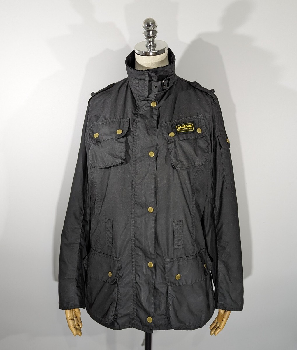 Barbour L1968 Flyweight International Black Wax Jacket England