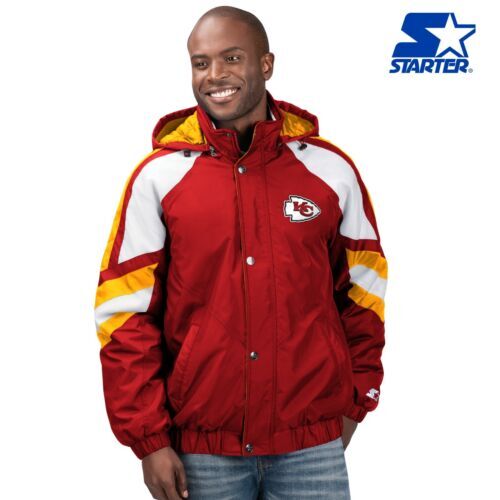 VTG 90s NFL Kansas City CHIEFS STARTER PUFFER PULLOVER JACKET SIZE