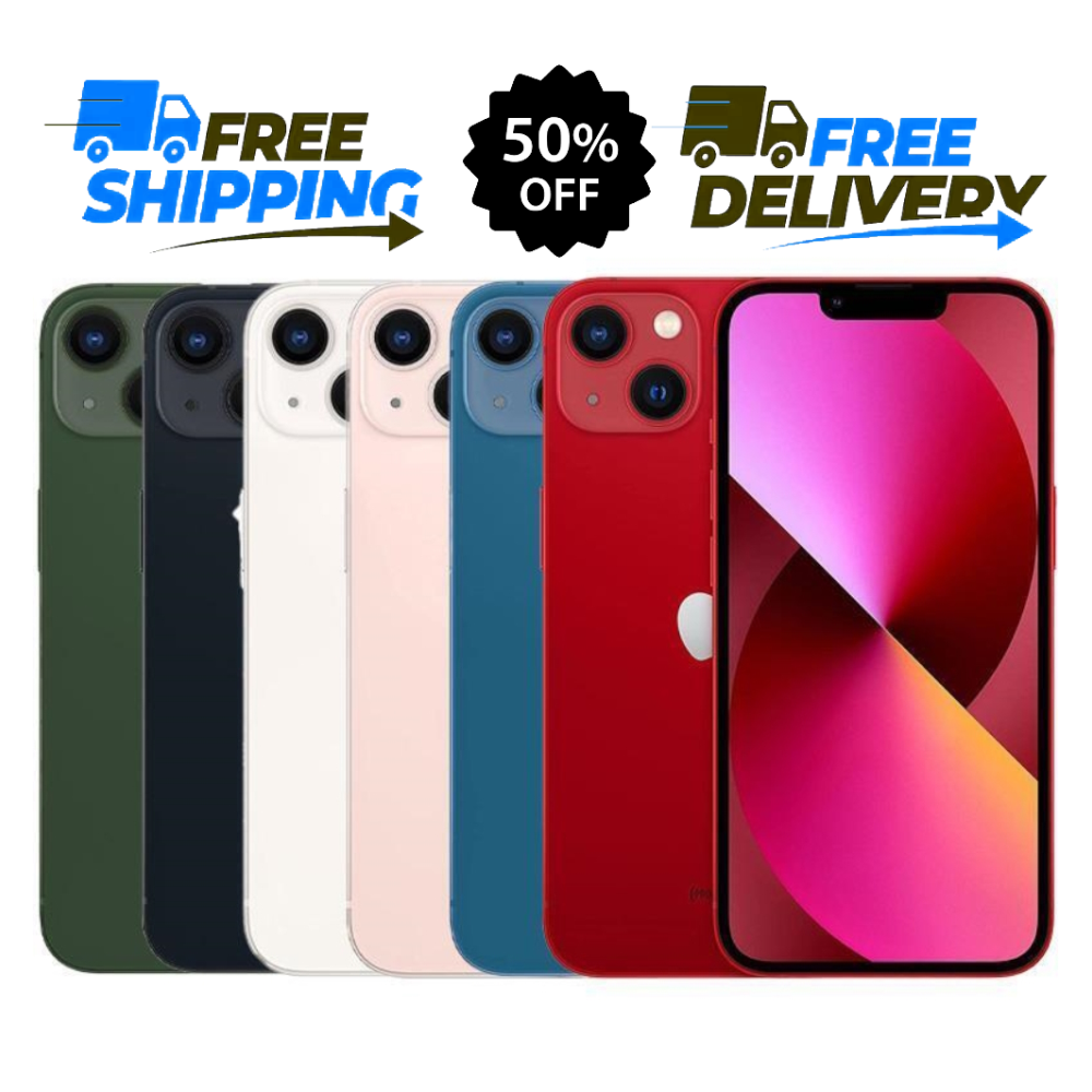 Apple iPhone 13 128GB/512GB - Midnight Black, Starlight White