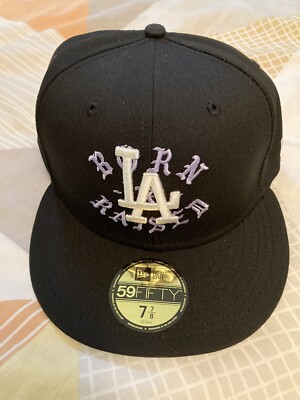 Born X Raised Dodgers 60th Anniversary Patch Hat 7 7/8 New Era New