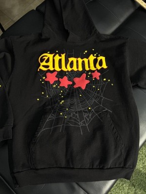 Sp5der Black Atlanta Pullover Hoodie Size (XL) NEW 100% Authentic