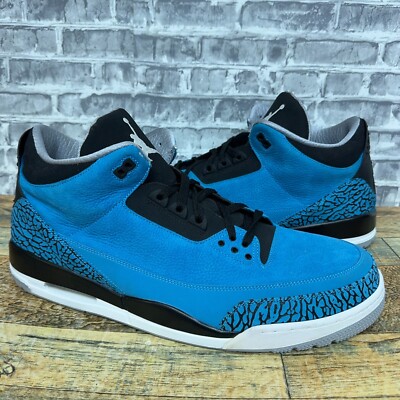 Size 18 - Air Jordan 3 Retro Powder Blue for sale online | eBay