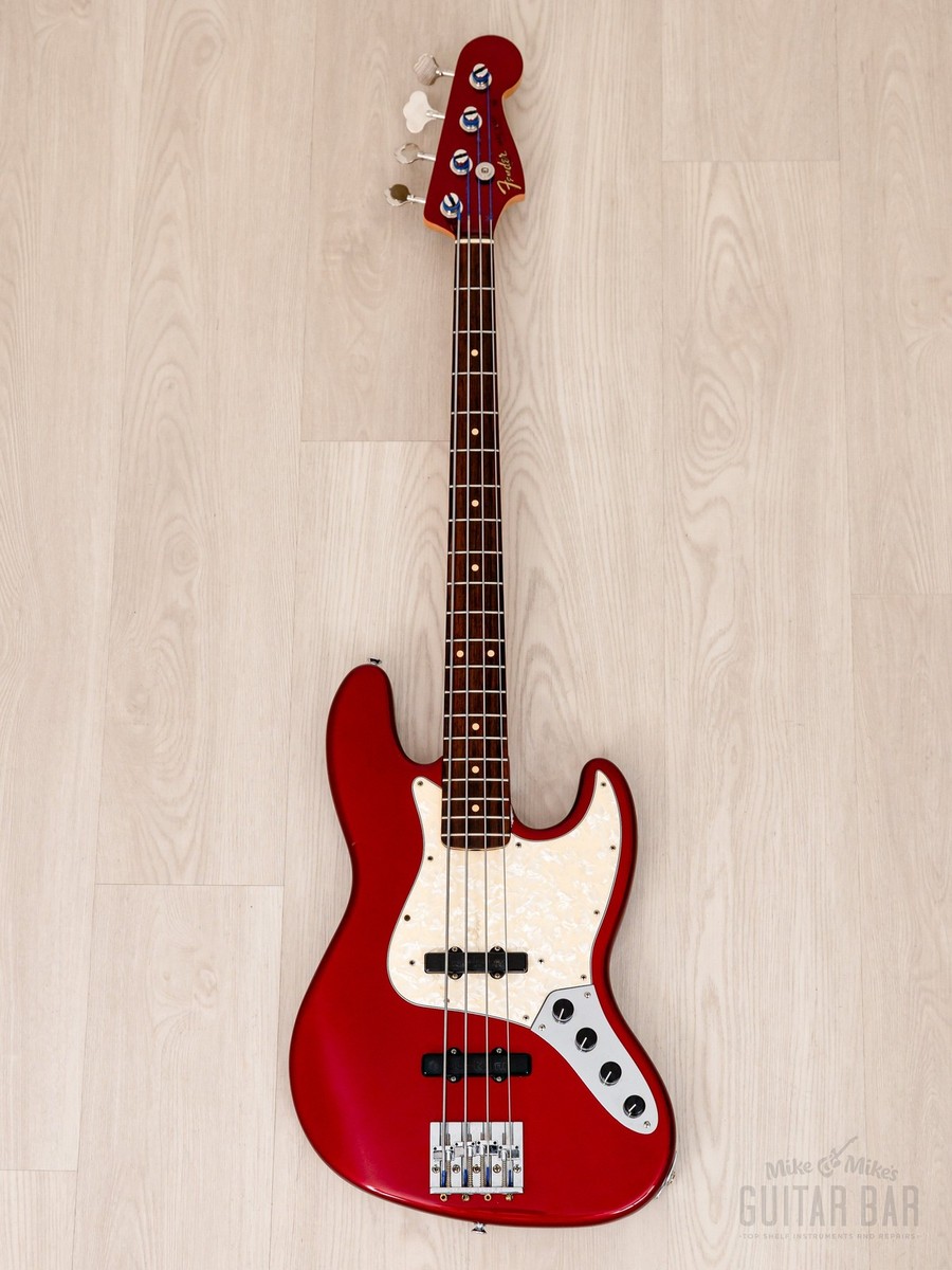 1998 Fender Custom Shop '62 Jazz Bass Candy Apple Red w/ Bartolini