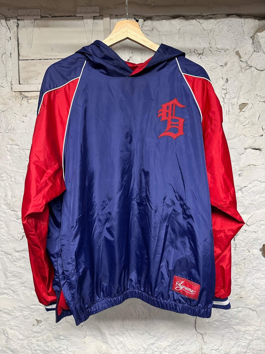 Supreme Blue Red White Pullover Jacket Sz M | eBay