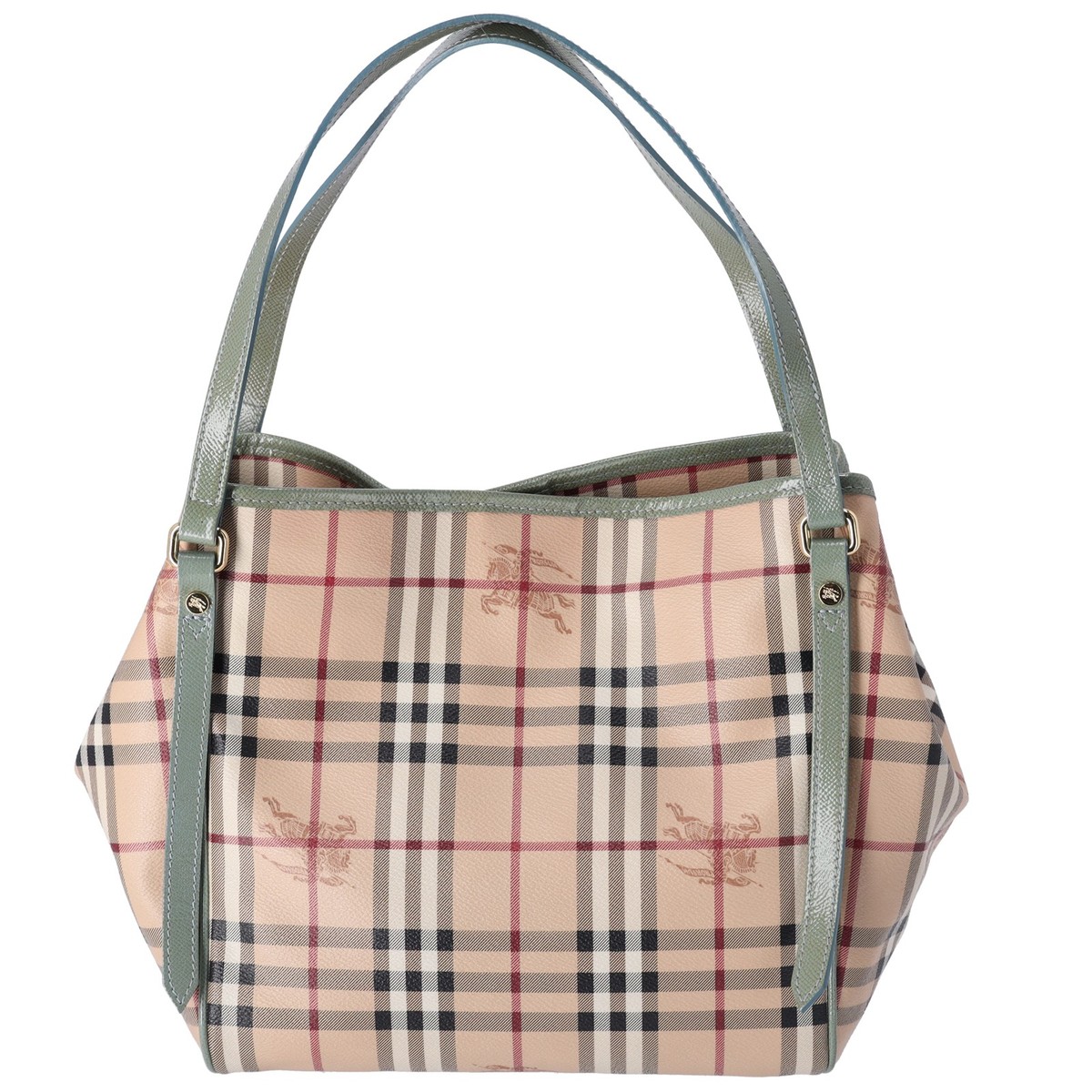 Burberry Check Canterbury Shoulder Bag Coated Canvas Green | eBay