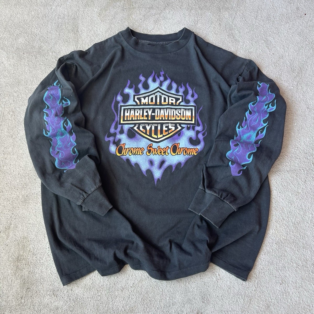 Vintage REPRINT Harley Davidson Chrome Sweet Chrome Longsleeve
