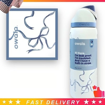 Owala 24oz Water Bottle Tied And True Blue Bows Limited Edition