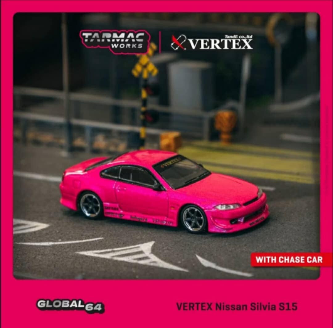 Tarmac works VERTEX Nissan Silvia (S15) Pink ~ 1/64 | eBay