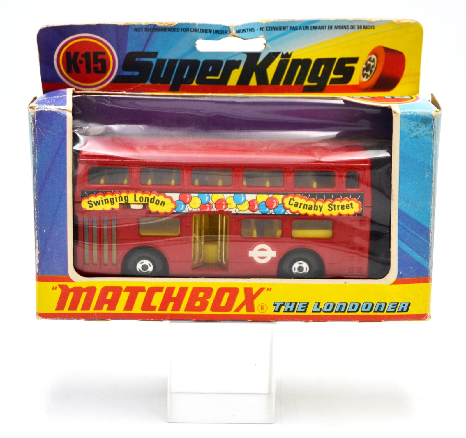 MATCHBOX No.5 LONDON BUS タイヤsilver 座席無し MATCHBOX No.5