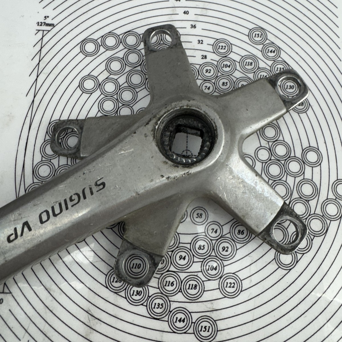 Vintage Sugino VP Crank Arm 175mm TRIPLE 110 BCD RIGHT Japan