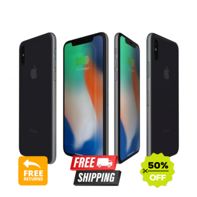 Apple iPhone X 256GB 64GB Unlocked Verizon Spectrum Metro T-Mobile
