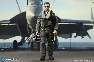 1/6 Top Gun Pete Maverick Mitchell Figure U.S Pilot DID Toys Hot