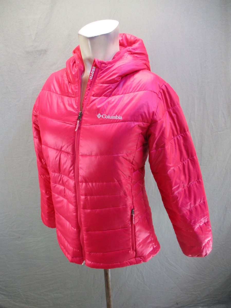 Columbia 550 TD Size L Girls Duck Down Full Zip Stand Collar