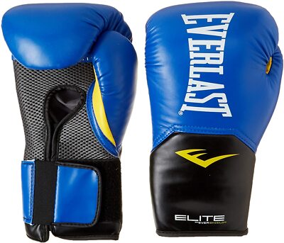 Everlast Blue Elite Pro Style Boxing Gloves 16 Ounce-- Brand new
