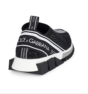 Dolce & Gabbana Sorrento Crystal-embellished Knit Sneakers NWT | eBay