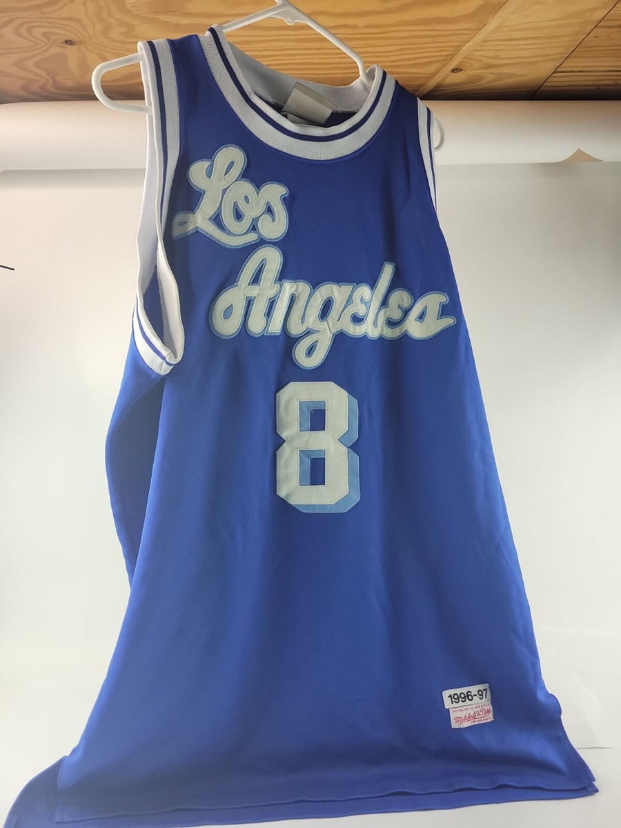 Nike KOBE BRYANT #8 Los Angeles LA Lakers Blue HWC Script Jersey