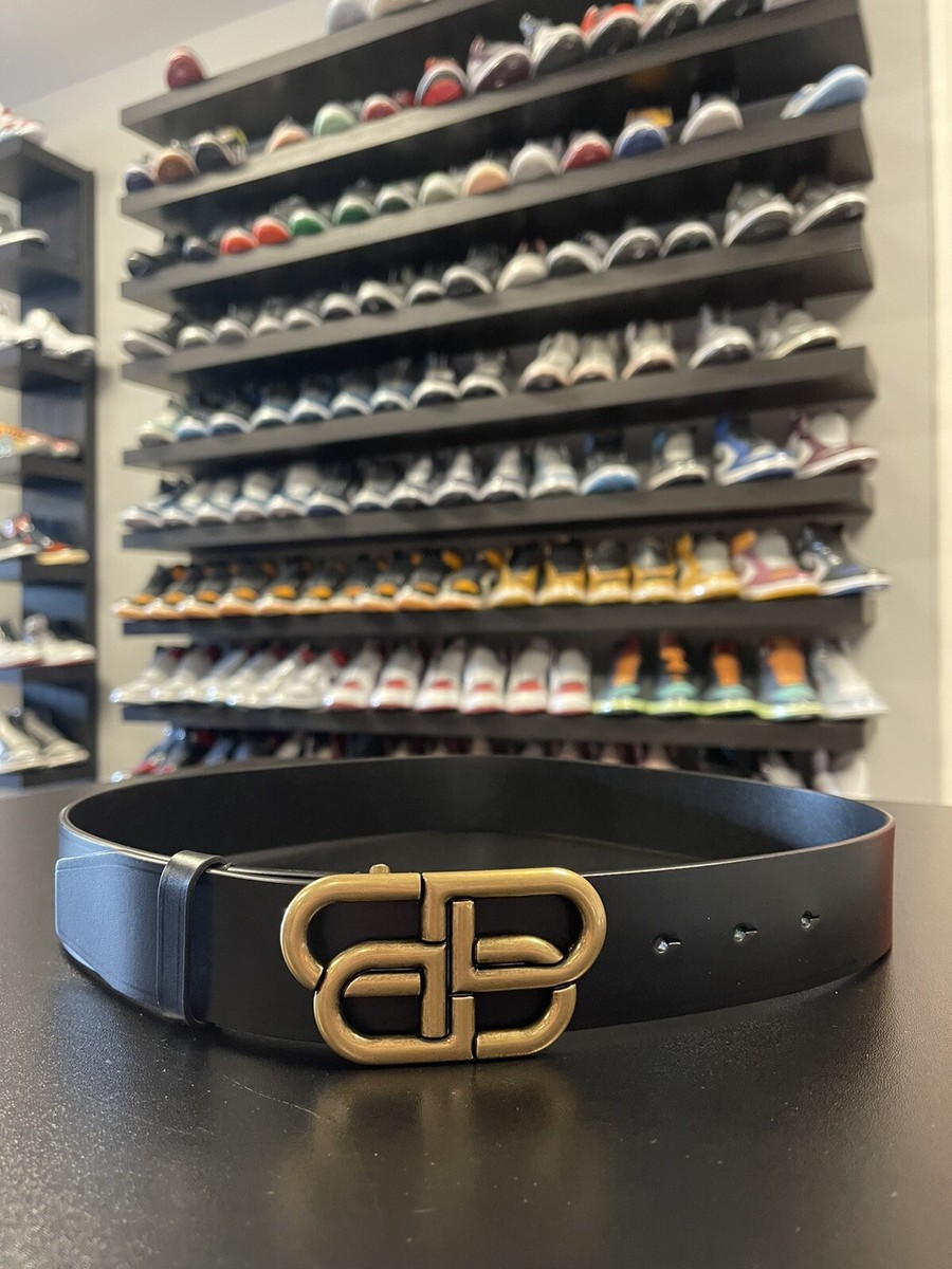 Balenciaga BB Logo Extra Large Belt In Black 85CM 6741811CH04 | eBay
