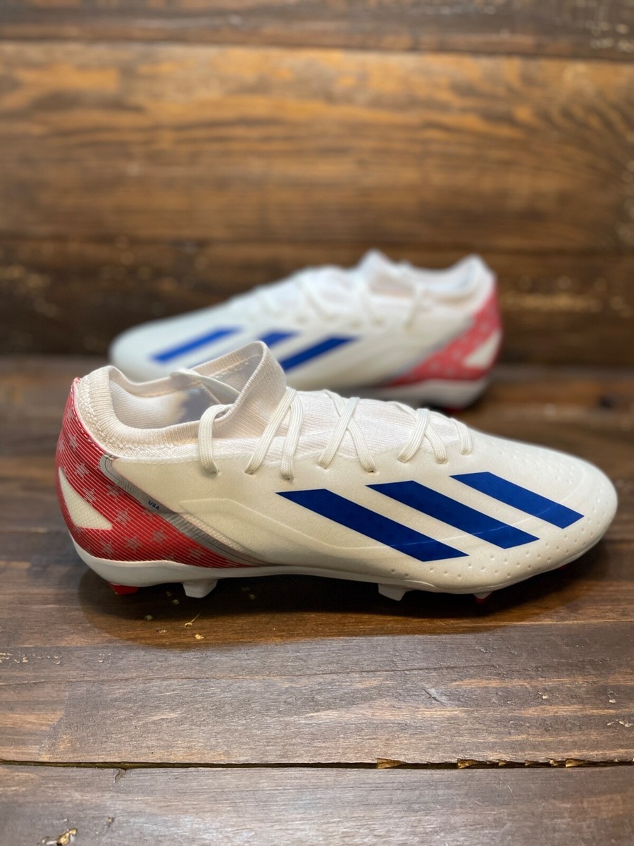 Adidas X Crazyfast USA.3 FG Red White Blue USA Soccer Cleats Mens