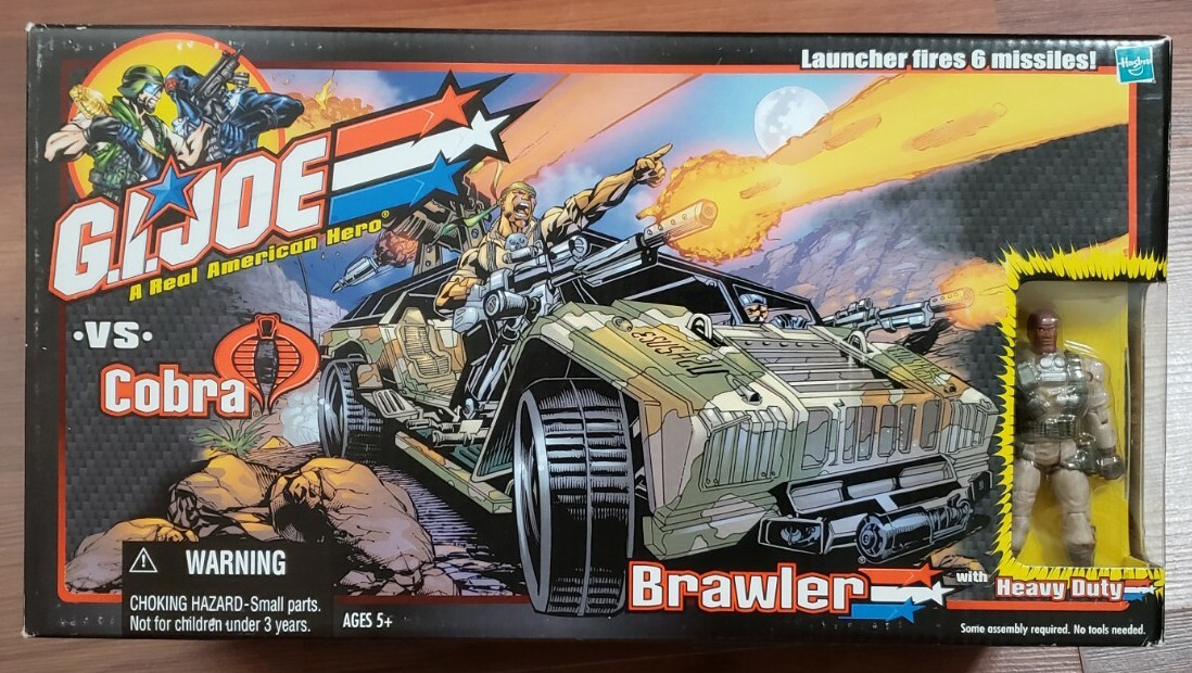 G.I. Joe vs Cobra Brawler Humvee Jeep Assault Vehicle with 3.75