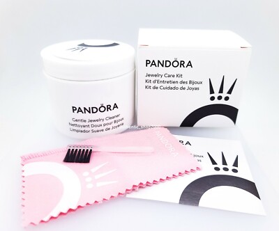 New PANDORA Bracelet Charm Ring Necklace Polishing Cloth Set