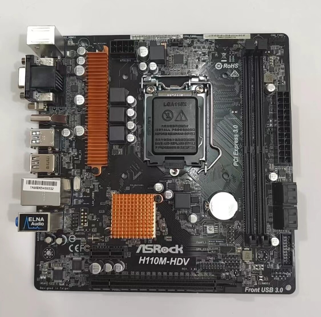 ASRock H110M-HDV R3.0 /R2.0 Intel H110 DDR4 Desktop Motherboard | eBay
