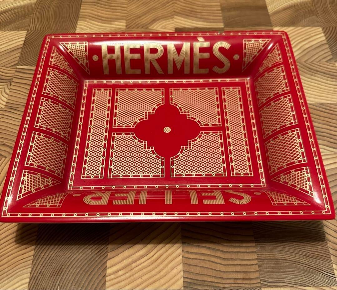 Hermes Paris Ashtray Accessory tray Vide Poche Hermes Cellier rare
