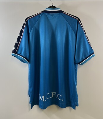 Manchester City Home Football Shirt 1997/99 Adults XL Kappa E663