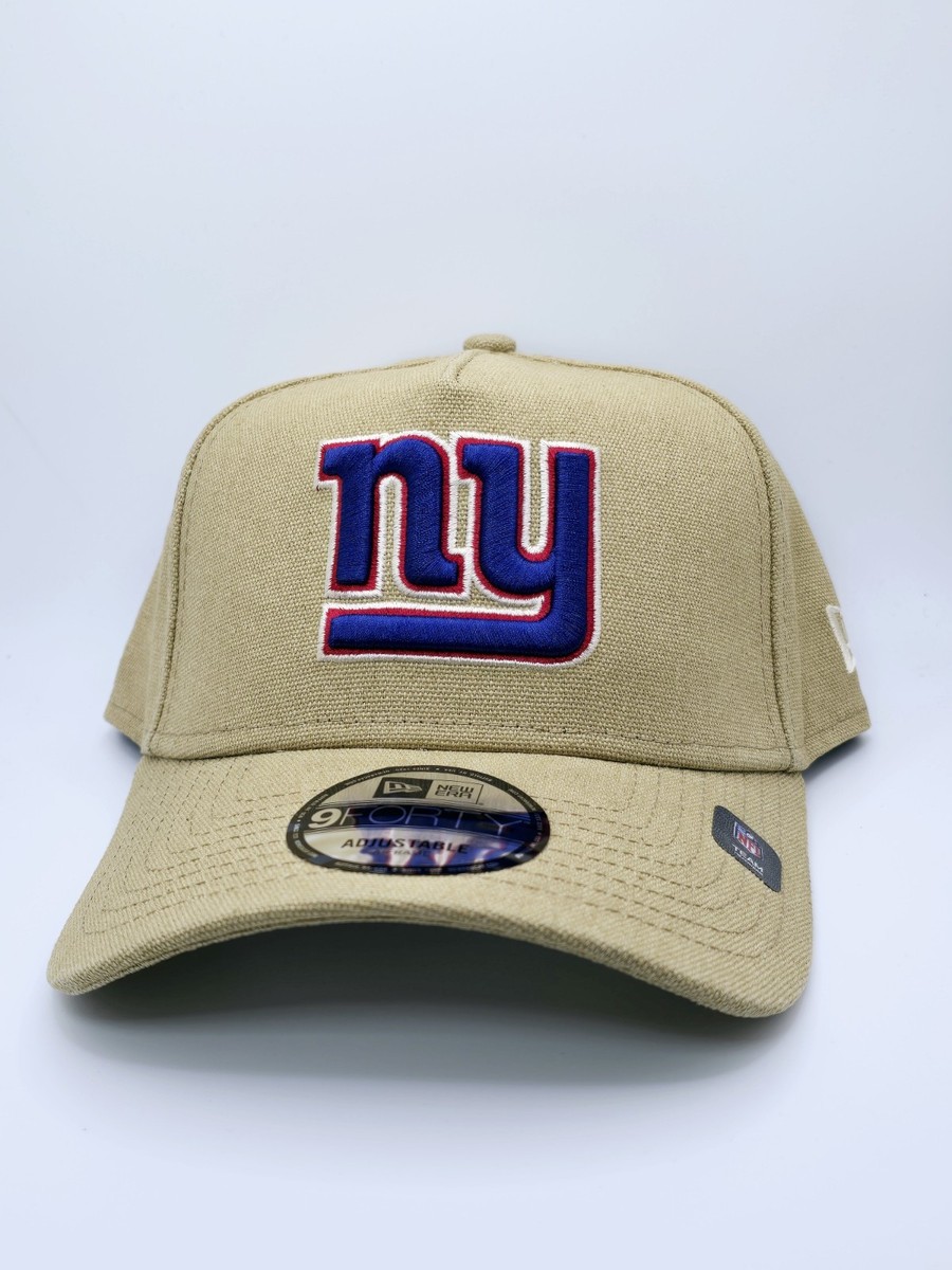New York Giants New Era Logo Essentials Khaki 9FORTY A-Frame
