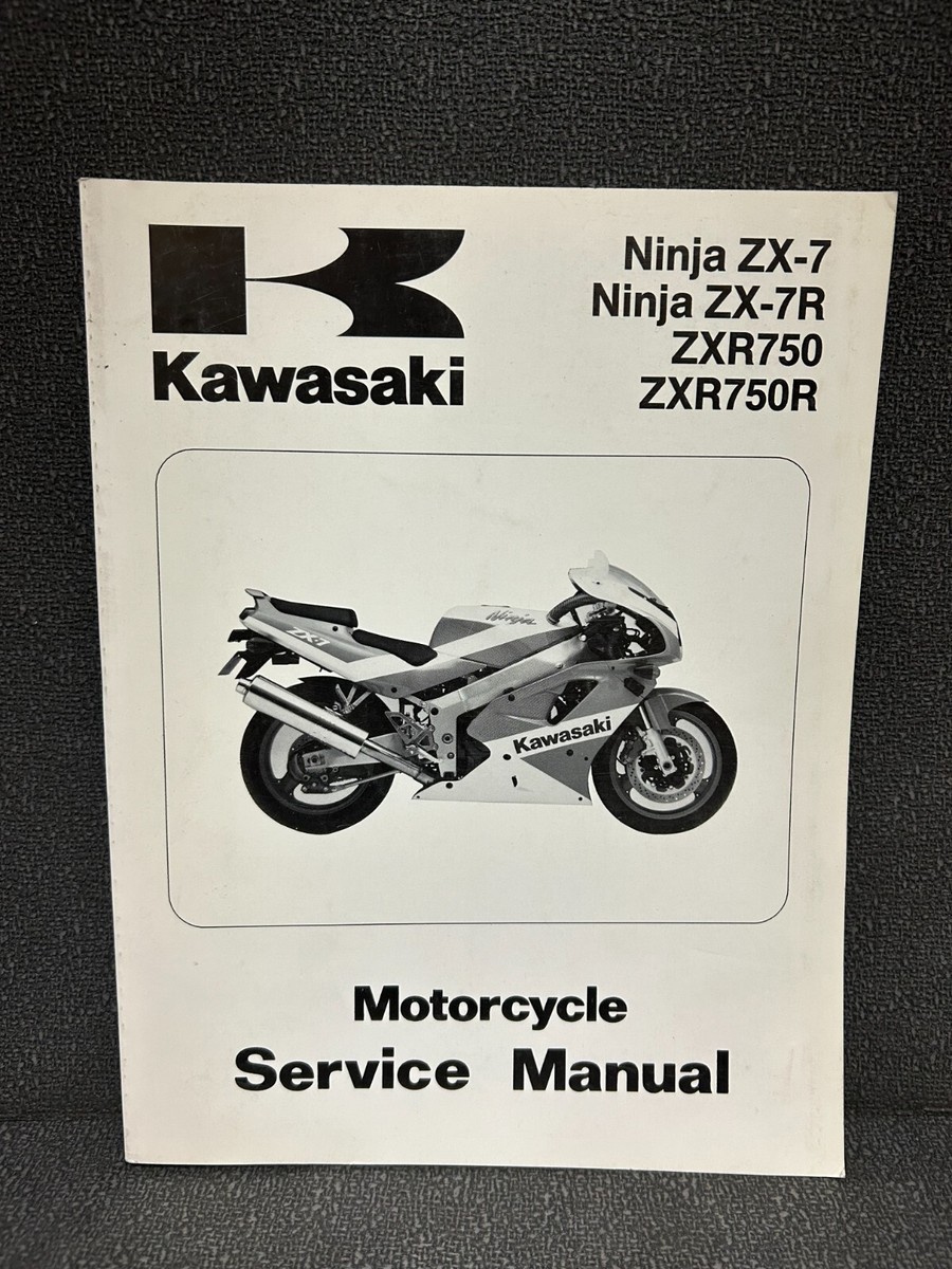 KAWASAKI NINJA ZX7/7R ZXR750/R SERVICE MANUAL 99924-1139-02 1991