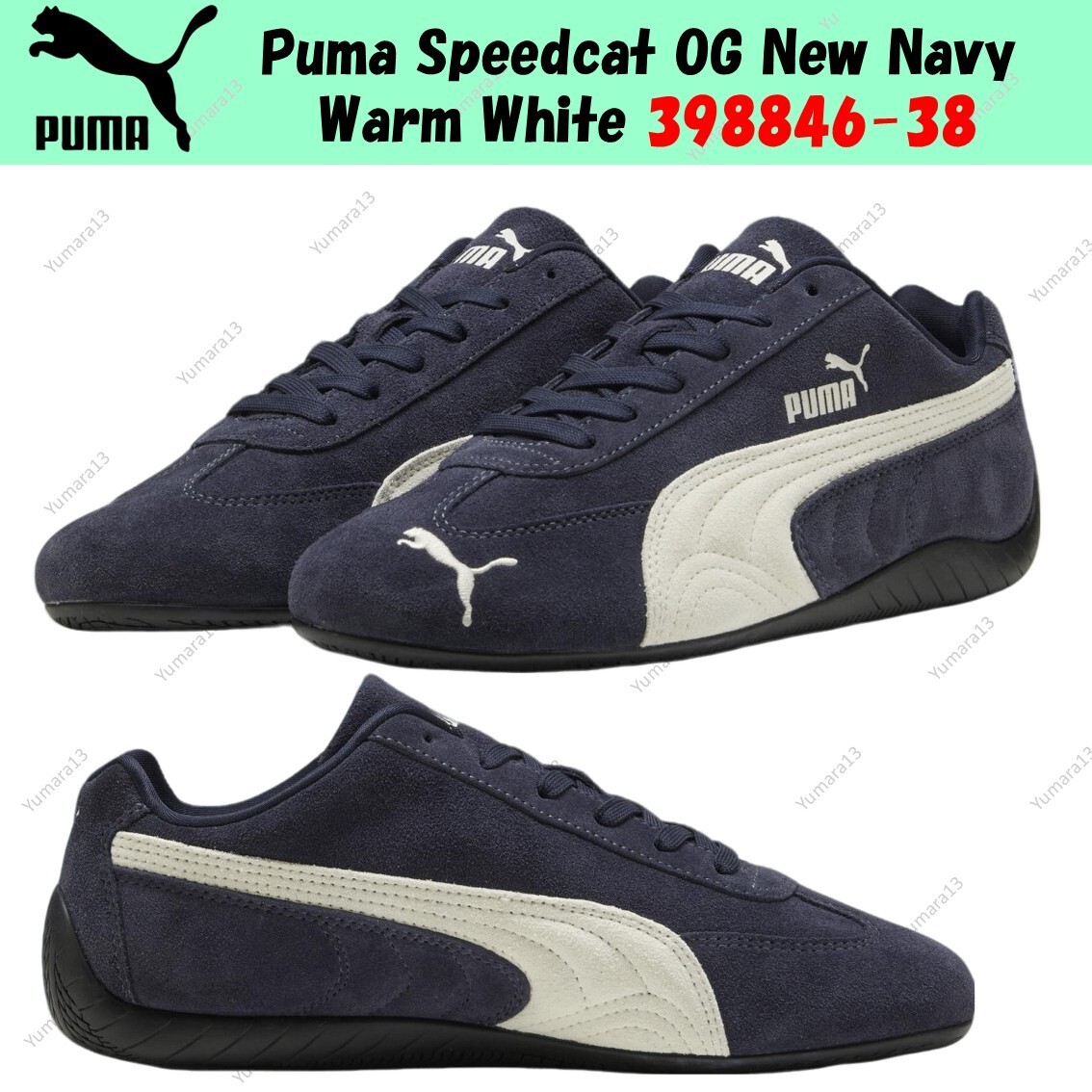 Puma Speedcat OG New Navy Warm White 398846-38 Men's Size | eBay