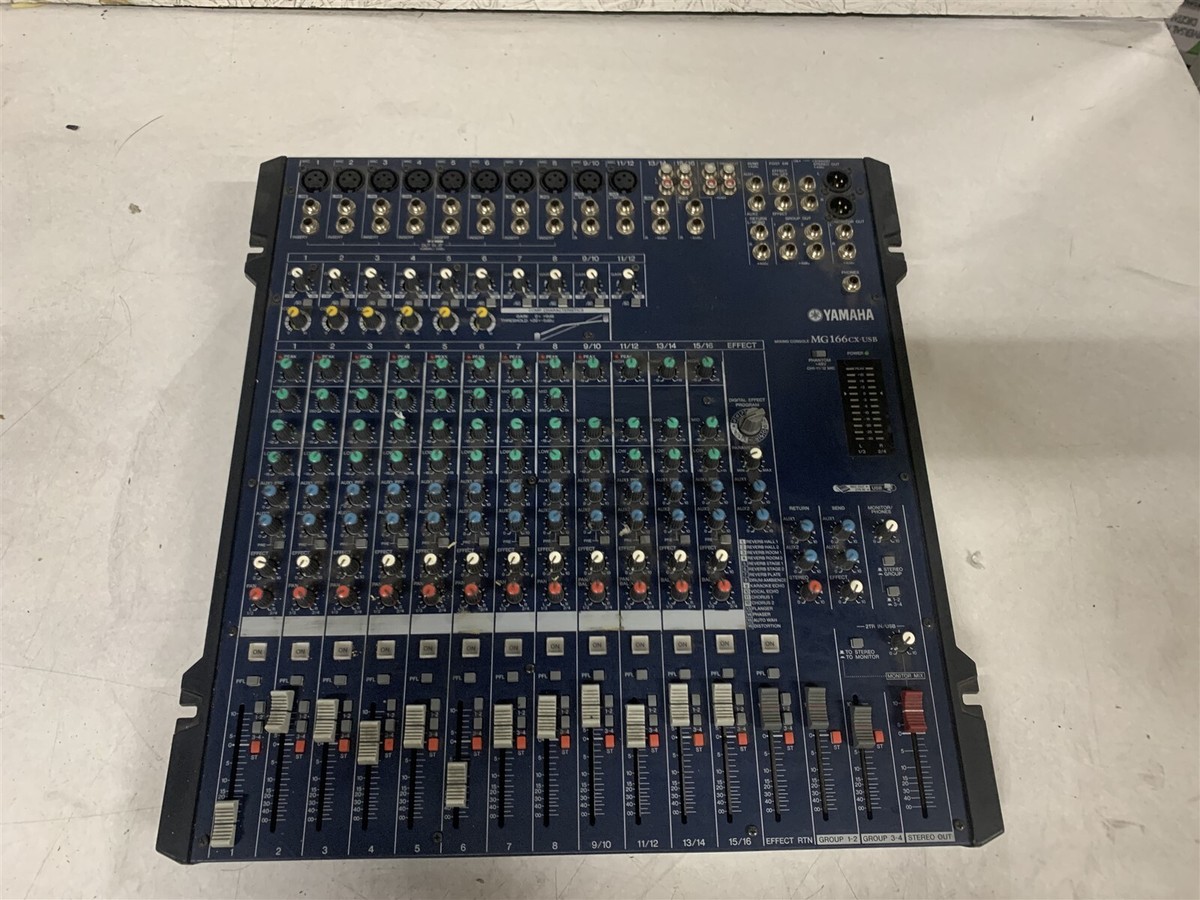 YAMAHA MG166CX-USB 16 CHANNEL ANALOG MIXING CONSOLE | eBay