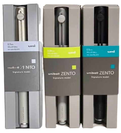 MITSUBISHI PENCIL uniball ZENTO Signature Model Gold Silver Black