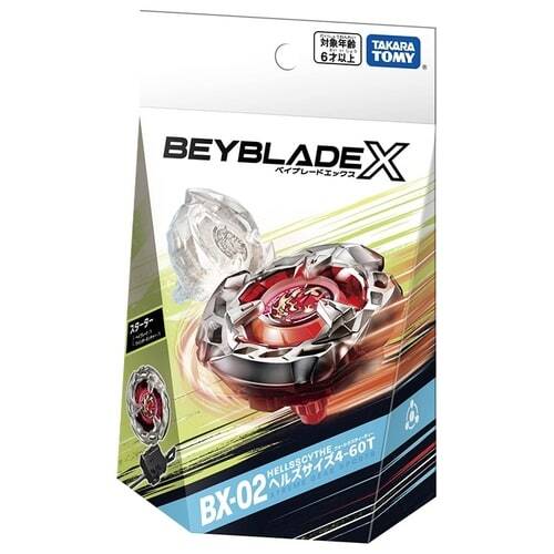 NEW Takara Tomy Beyblade X BX-02 Starter Hells Scythe 4-60T Gear