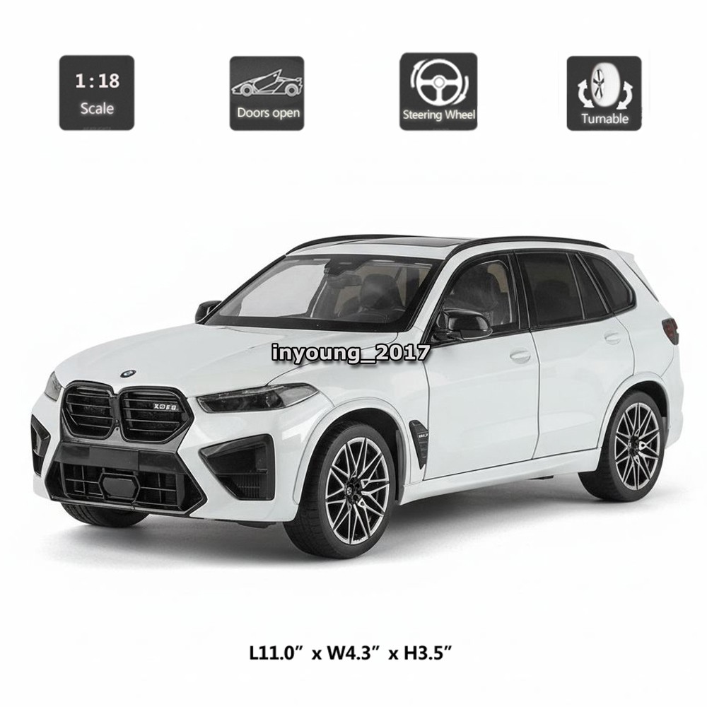 1:18 BMW X5 M Competition LCI Model Car Diecast SUV Metal Vehicles