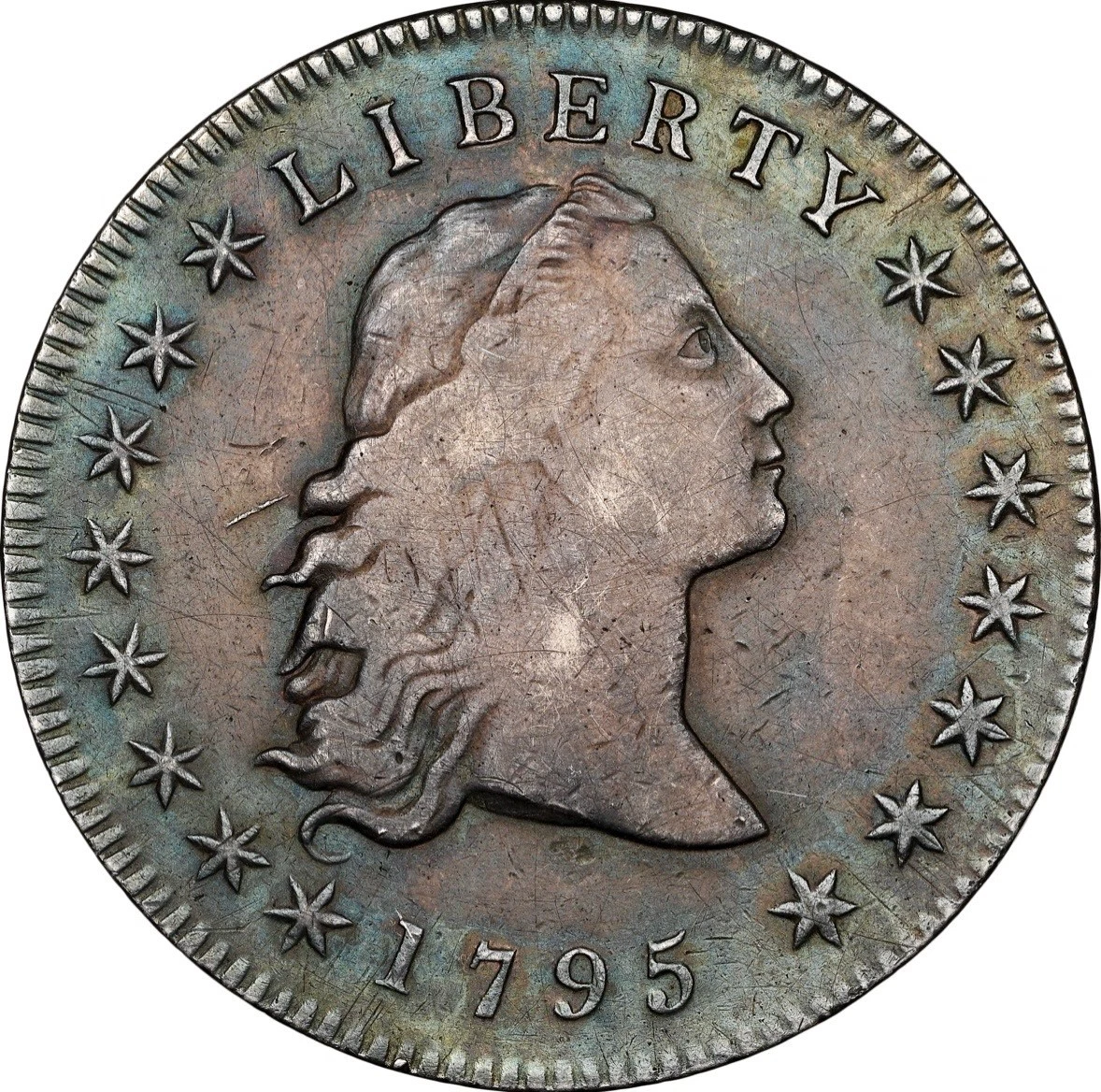 银色NGC 1795 年美国早期美元硬币(1794-1804) | eBay