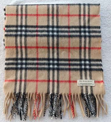 Burberry made in Scotland Wool Cashmere vintage Nova Check Long