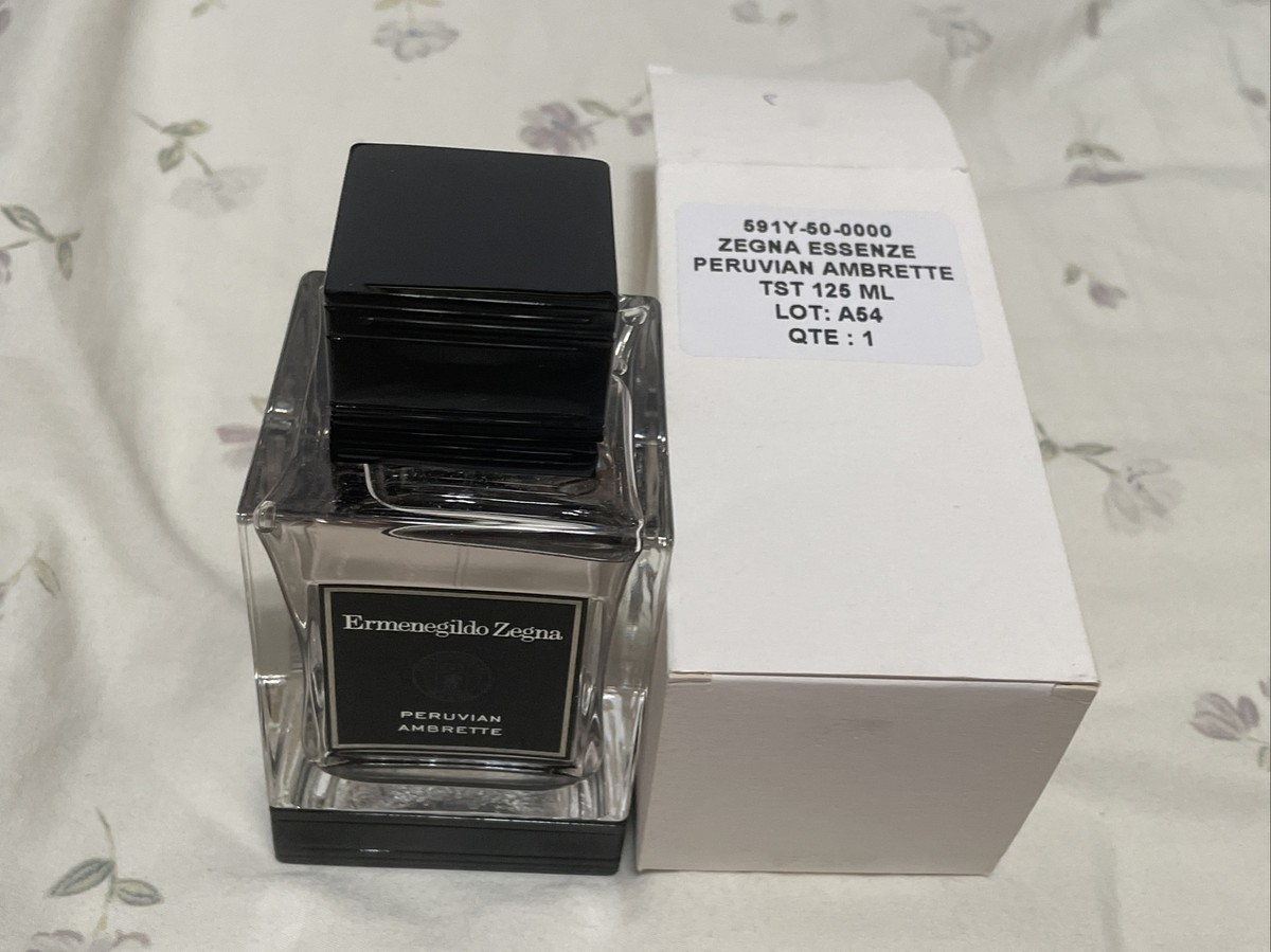 ERMENEGILDO ZEGNA PERUVIAN AMBRETTE 4.2 oz 125 ml Mens EAU DE