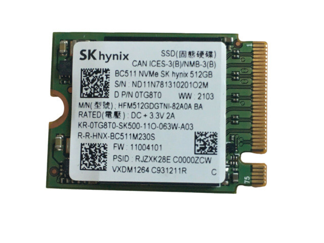 SK Hynix BC511 512GB, Internal (HFM512GDGTNI-82A0A) Internal SSD