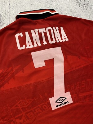 🩸RARE🩸Umbro Manchester United 1994/1995 Eric Cantona #7 Jersey