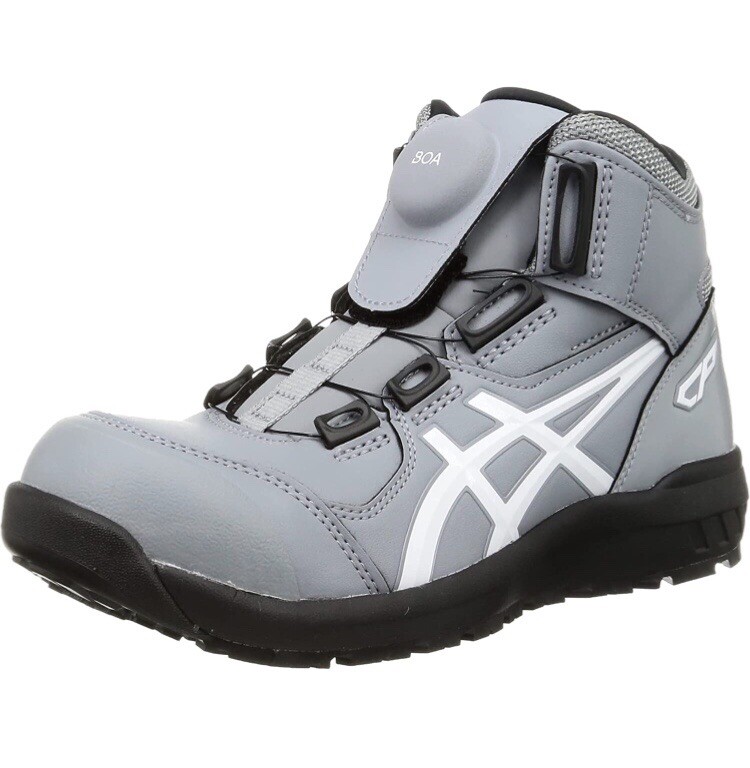 ASICS Safety Shoes Winjob Grey CP304 Boa Work Shoes Wide Size 6.5