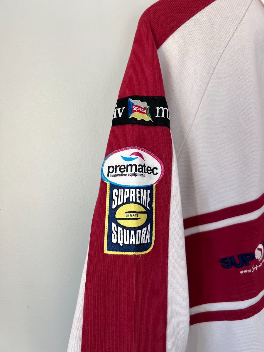 Supreme Chest Stripe Rugby - Size Large - Stone - NEW | eBay